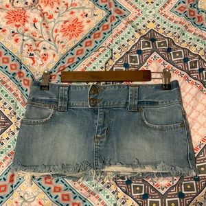 American Eagle denim mini skirt